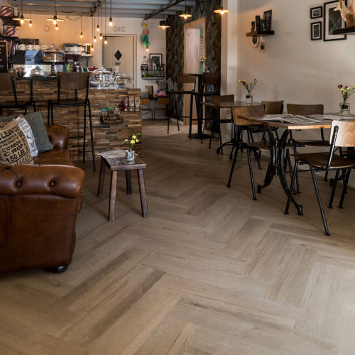 Aanvullende productfoto 4 van Douwes Dekker PVC klik brede visgraat boterkoek Ultra Mat