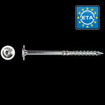 Tellerkopschroef Ø 10x400 Zn (T40) 50 STUKS (flenskophoutschroef)