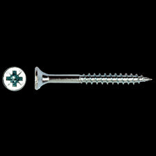 5.0 x 120 mm. Spaanplaatschroef platkop verzinkt kruiskop (pozidrive) 100 stuks
