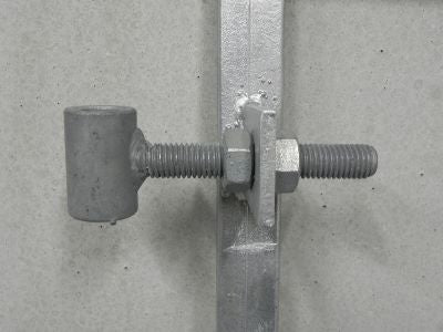 Poortframe 1800 x 1000 mm, verstelbaar met slotkast Galvanisch verzinkt