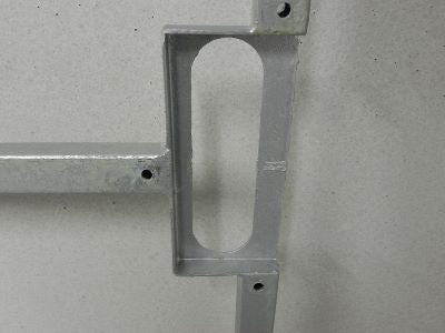 Poortframe 1800 x 1000 mm, verstelbaar met slotkast Galvanisch verzinkt