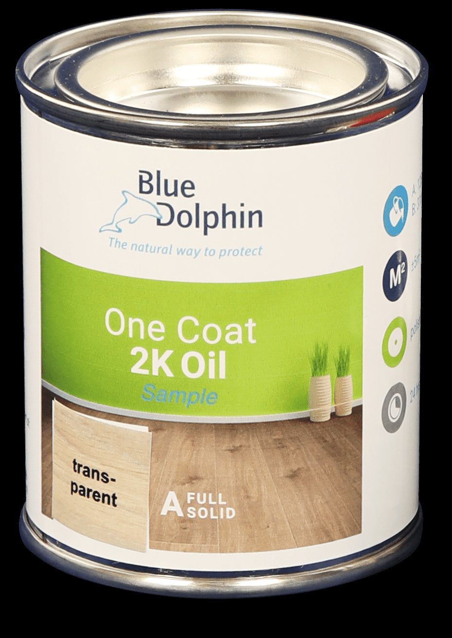 Blue Dolphin One Coat 2K Oil Walnut demo/bijwerk blikje ( harder los verkocht)