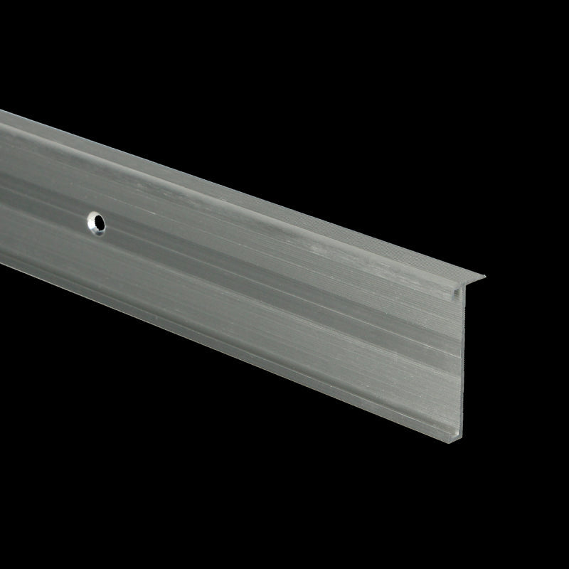 Trapneusprofiel 14 x 43mm Zilver geborsteld 1m, per stuk