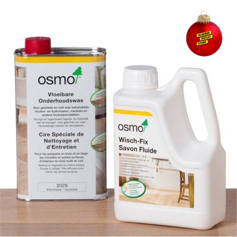 Osmo Onderhoudsset Wit (Wisch Fix + Onderhoudswas wit 3089)