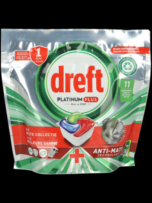DREFT PLATINUM PLUS ORIGINAL VAATWASTABLETTEN 11 STUKS