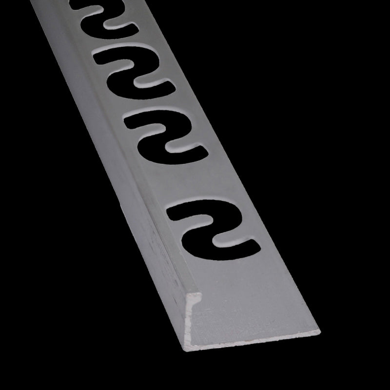 SUBSTRAT Recht Tegelprofiel Aluminium Zilver 10mm, 300cm (15473)