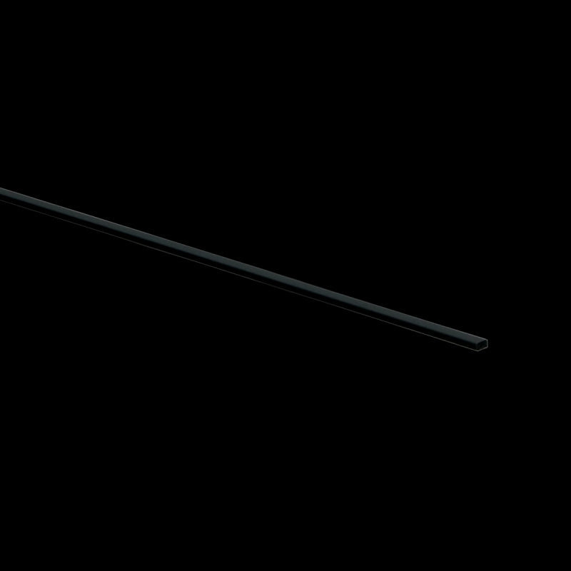 PVC Bies 2,3 x 5 mm x 100 cm zwart