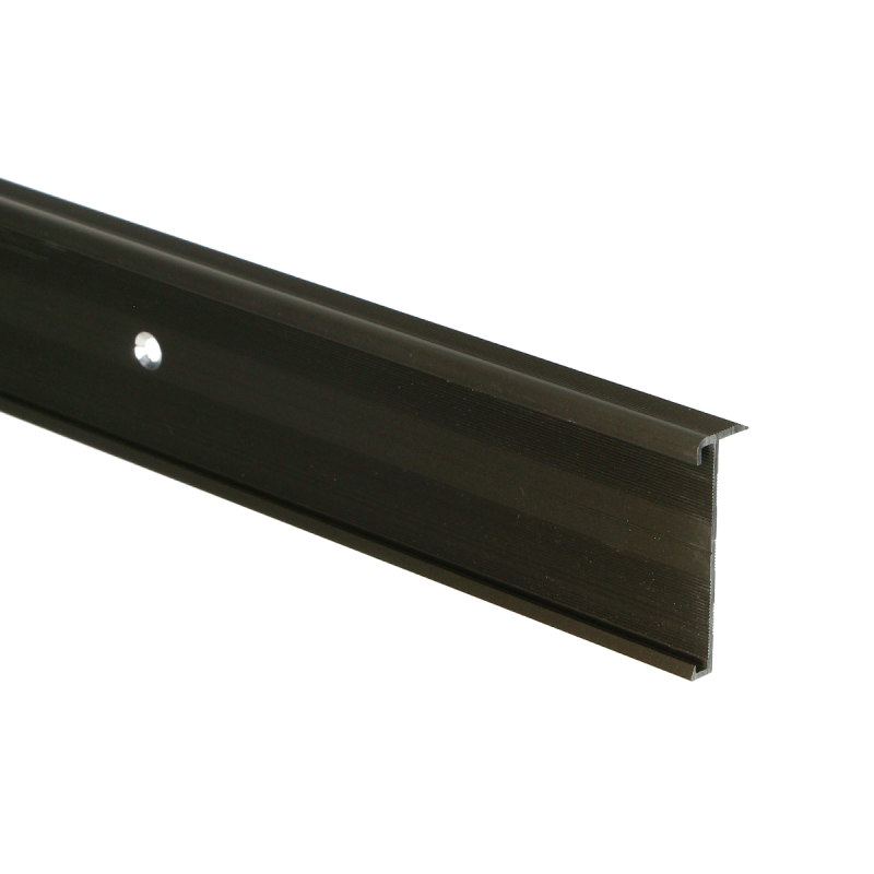 Trapneusprofiel 14 x 43mm Brons 1,5m, per stuk