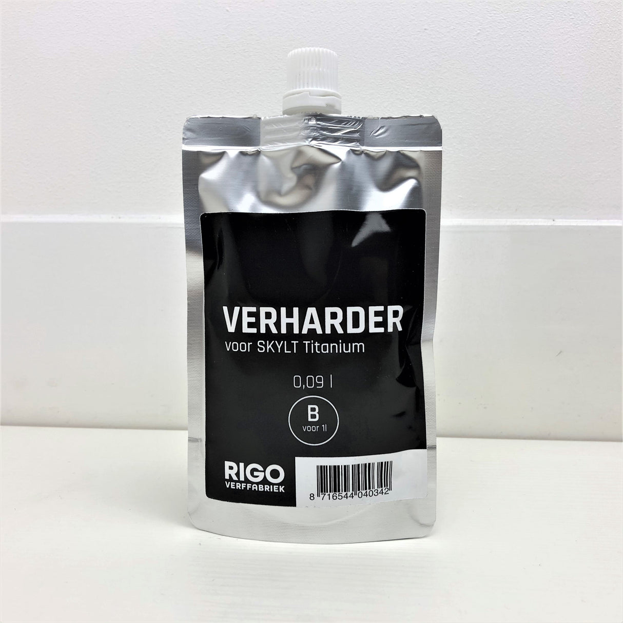 RigoStep Skylt Titanium Harder compenent B voor 1L.