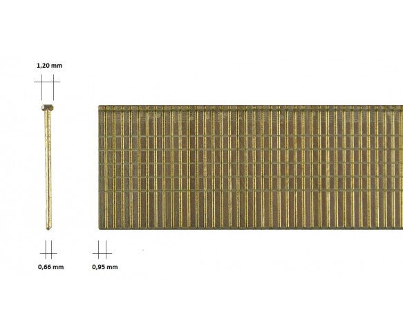 Gegalvaniseerde 21 Ga microbrads M - 10mm 10.000 st