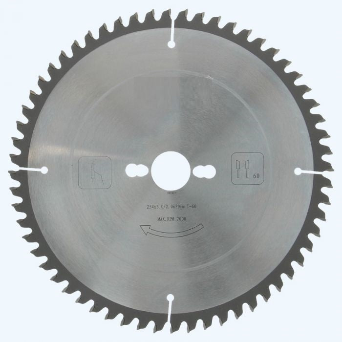 Afkortzaagblad PROF 254 x 30 mm T60