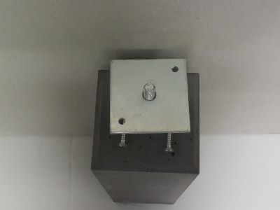 Betonpoer met facetrand Antracietgrijs 170x170mm / 150x150mm (incl. plaatje)