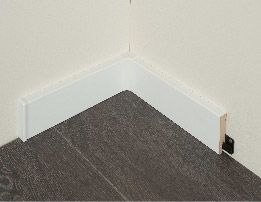 Binnenhoek plint Robuust de luxe 75x18 Wit gefolied (5st)