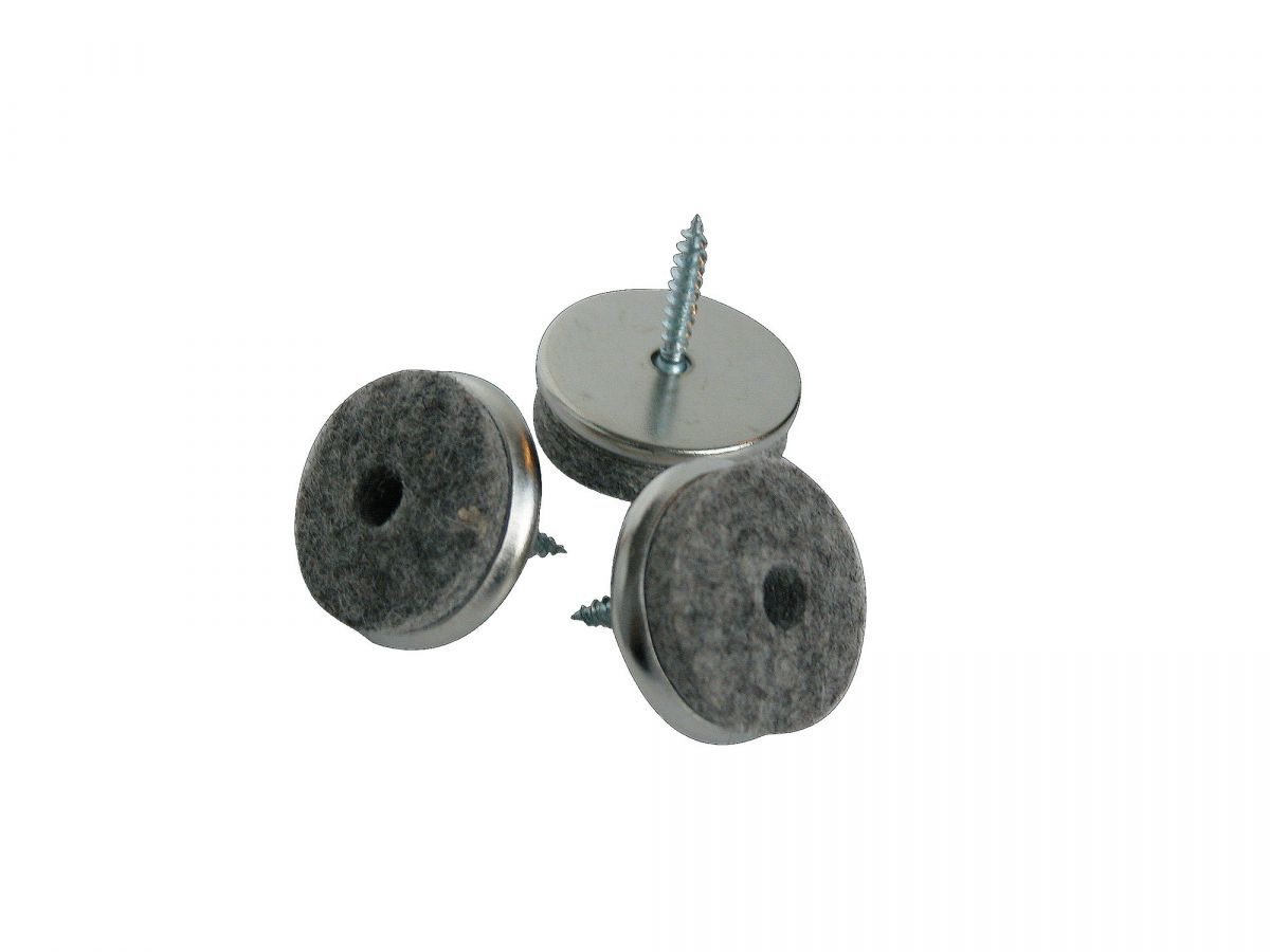 schroefviltjes metaal Ø24mm 16 stuks