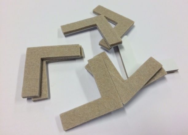 Anti-krasvilt hoeken zelfklevend 51x51mm 8 stuks