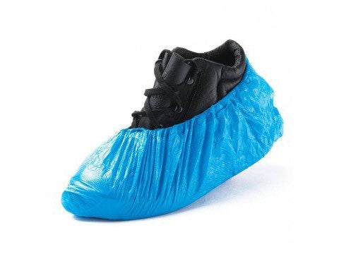 Overschoentjes blauw 10 stuks