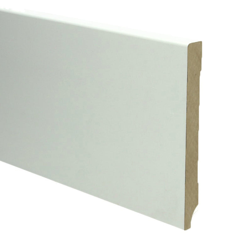 Plint Modern 150x15 wit voorgelakt RAL 9010