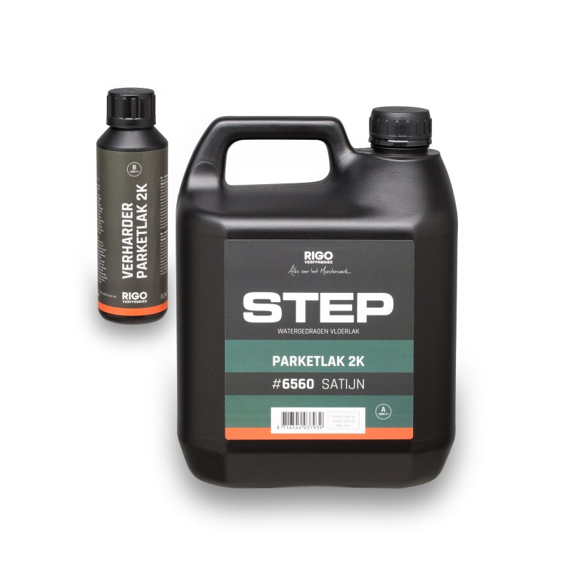 STEP Parketlak 2K 6560 satijn 4 Liter
