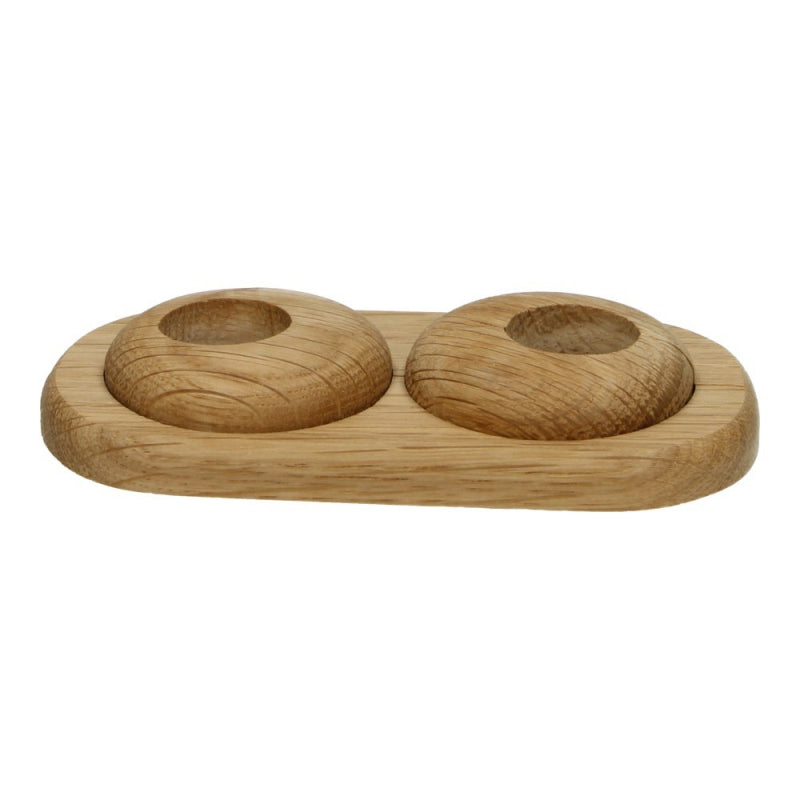 Duo-rozet variabel Ø 22 mm eiken naturel geolied