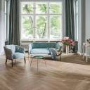 Douwes Dekker Galant visgraat Rozemarijn, eiken wit geolied met rondom velling