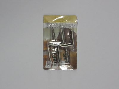 L-Beslag RVS, 4 stuks incl. schroeven