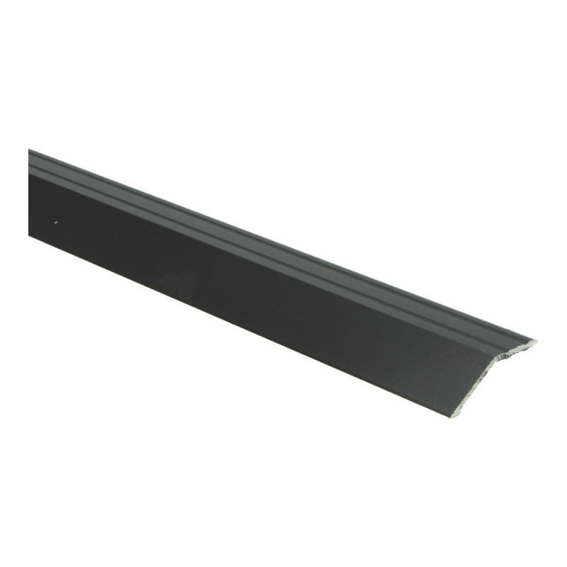 Overgangsprofiel zelfklevend 14 mm alu zwart, 270cm lang