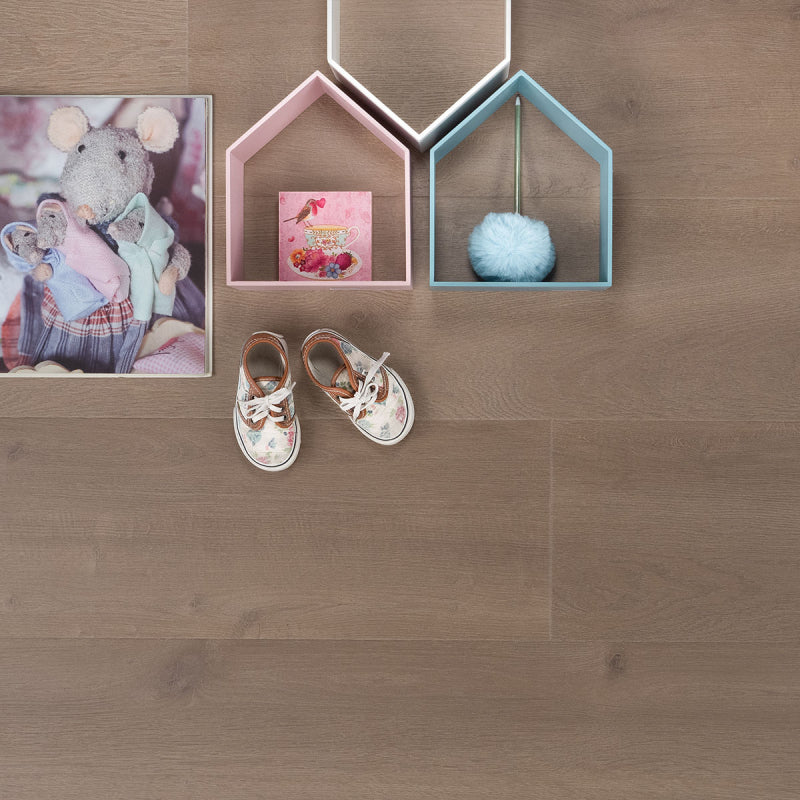 Douwes Dekker Krachtig Solide Brede Plank Kruidnagel met velling, 24,4 cm breed