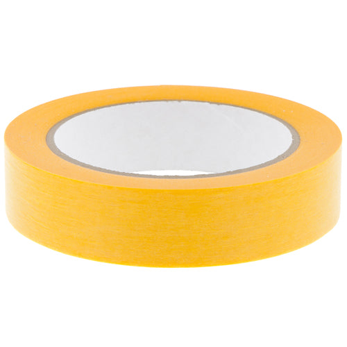 Afplaktape 25 mm rijstpapier hoogwaardig, oranje , 50 meter