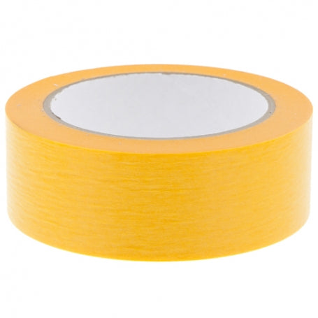 Afplaktape 38 mm rijstpapier hoogwaardig, oranje , 50 meter