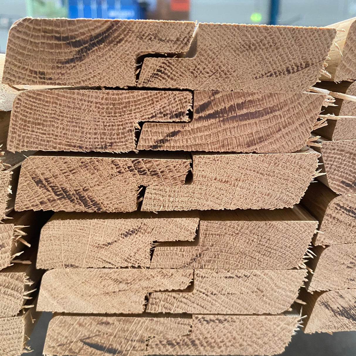 Massief Eiken plint 19 x 60 mm. Grijs geolied.