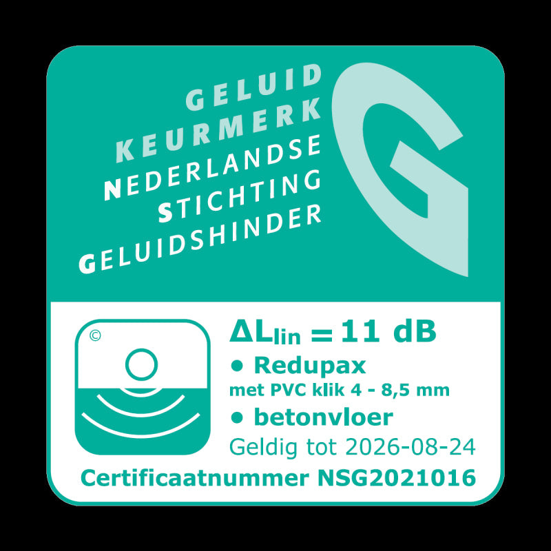 Redupax 9mm +10dB laminaat / lamelparket