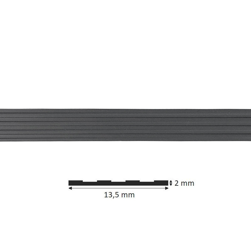 Trap antislip strip zelfklevend grijs 1,35cm breed