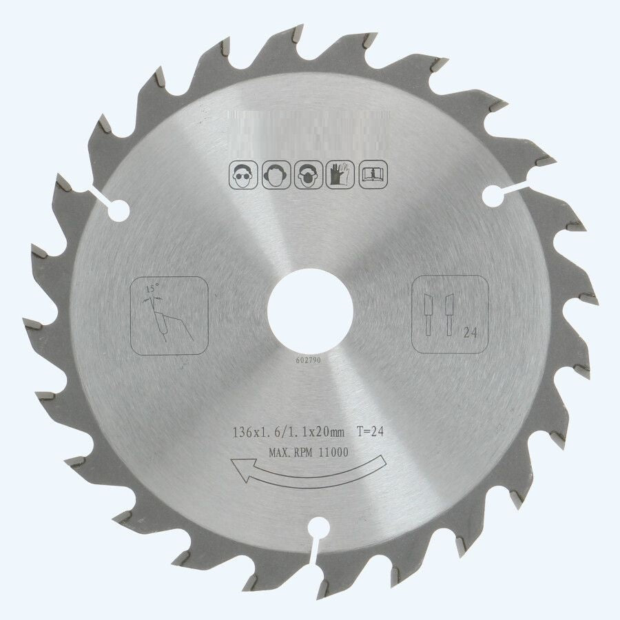 Zaagblad PROF 136 x 20 x 1,6 mm T24 (hout)