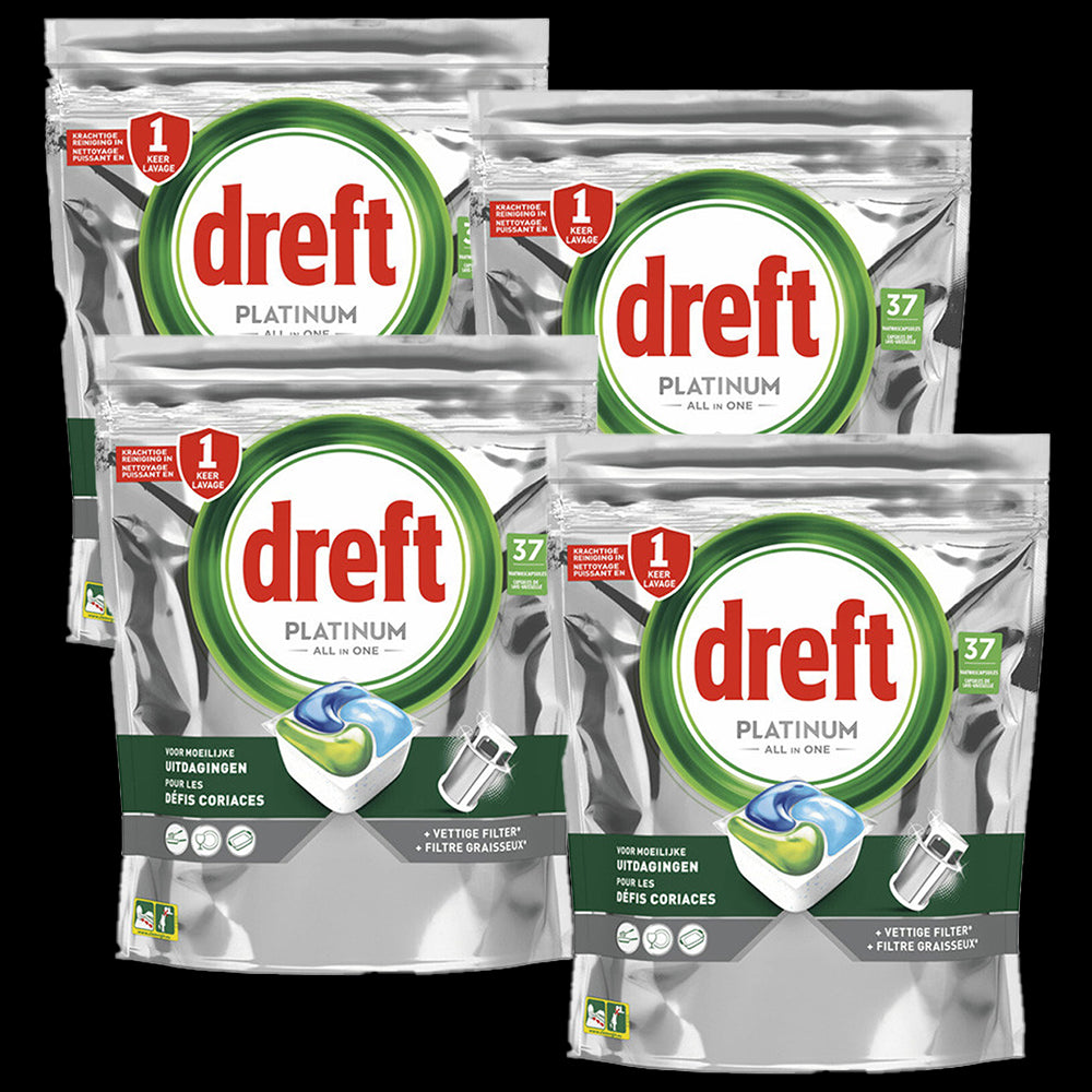 DREFT PLATINUM VAATWASTABLETTEN 37 STUKS