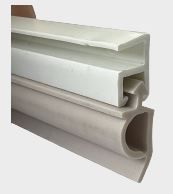 Tochtprofiel opbouw pvc wit/grijs 23mm 2,3m¹