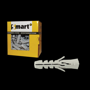 Nylon spreidplug zonder boord SMART Ø6x30 - 100 stuks