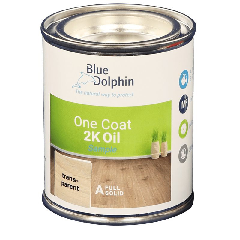 Blue Dolphin One Coat 2K Oil Walnut demo/bijwerk blikje 