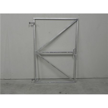 Poortframe 1550 x 1000 mm, verstelbaar met slotkast Galvanisch verzinkt