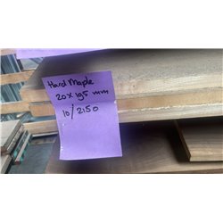 Massief Hard Maple / Ahorn 20 x 195 x 2150 mm, gedroogd, 4 zijden geschaafd