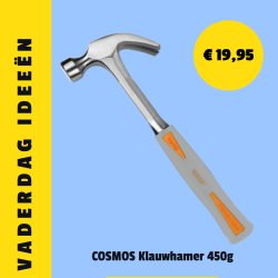 COSMOS Klauwhamer 2-kleur handgreep 450g