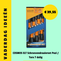 COSMOS ELT Schroevendraaierset Pozi / Torx 7 delig