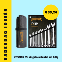 COSMOS PSI ringsteeksleutel in set 8dlg