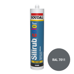 Soudal Siliconenkit RAL 7011 ijzergrijs 300 ml