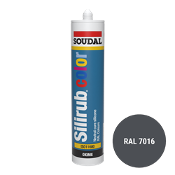 Soudal Siliconenkit RAL 7016 antraciet 300 ml