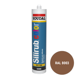 Soudal Siliconenkit RAL 8003 kleibruin 300 ml
