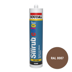 Soudal Siliconenkit RAL 8007 reebruin 300 ml