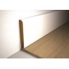 MDF plint, Wit gegrond,15 x 70 mm. 