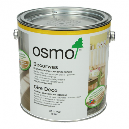 Osmo Decorwas Wit 3111,  2,5 Liter