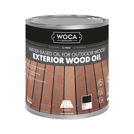 WOCA Exterior Oil Zwart 0,75 L