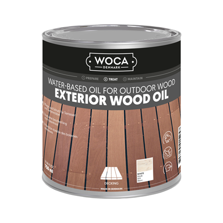 WOCA Exterior Oil Wit 0,75 L